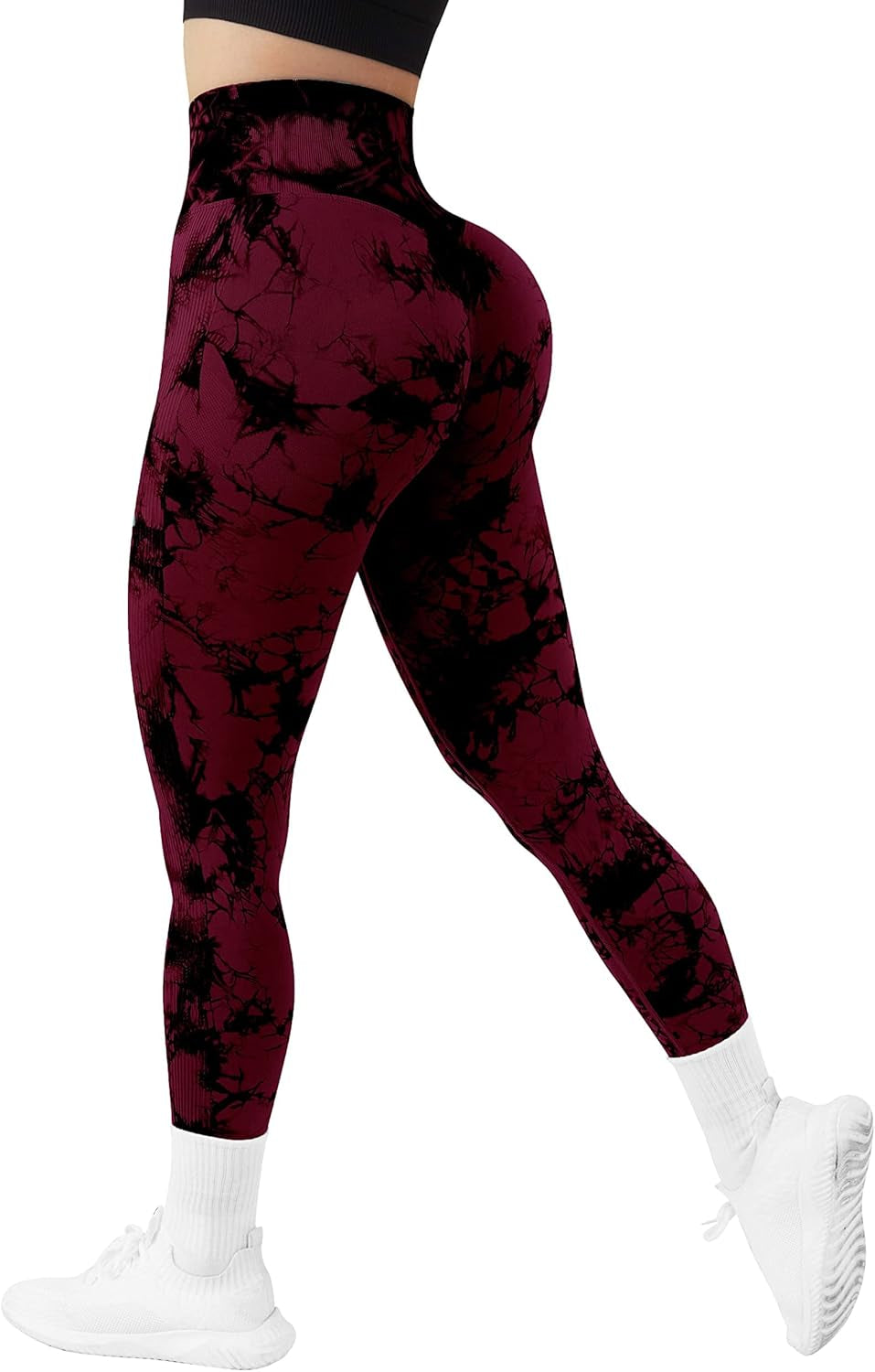 Womens High Waist Tummy Control Leggings Ruched Butt Lift Yoga Pants Workout Tights