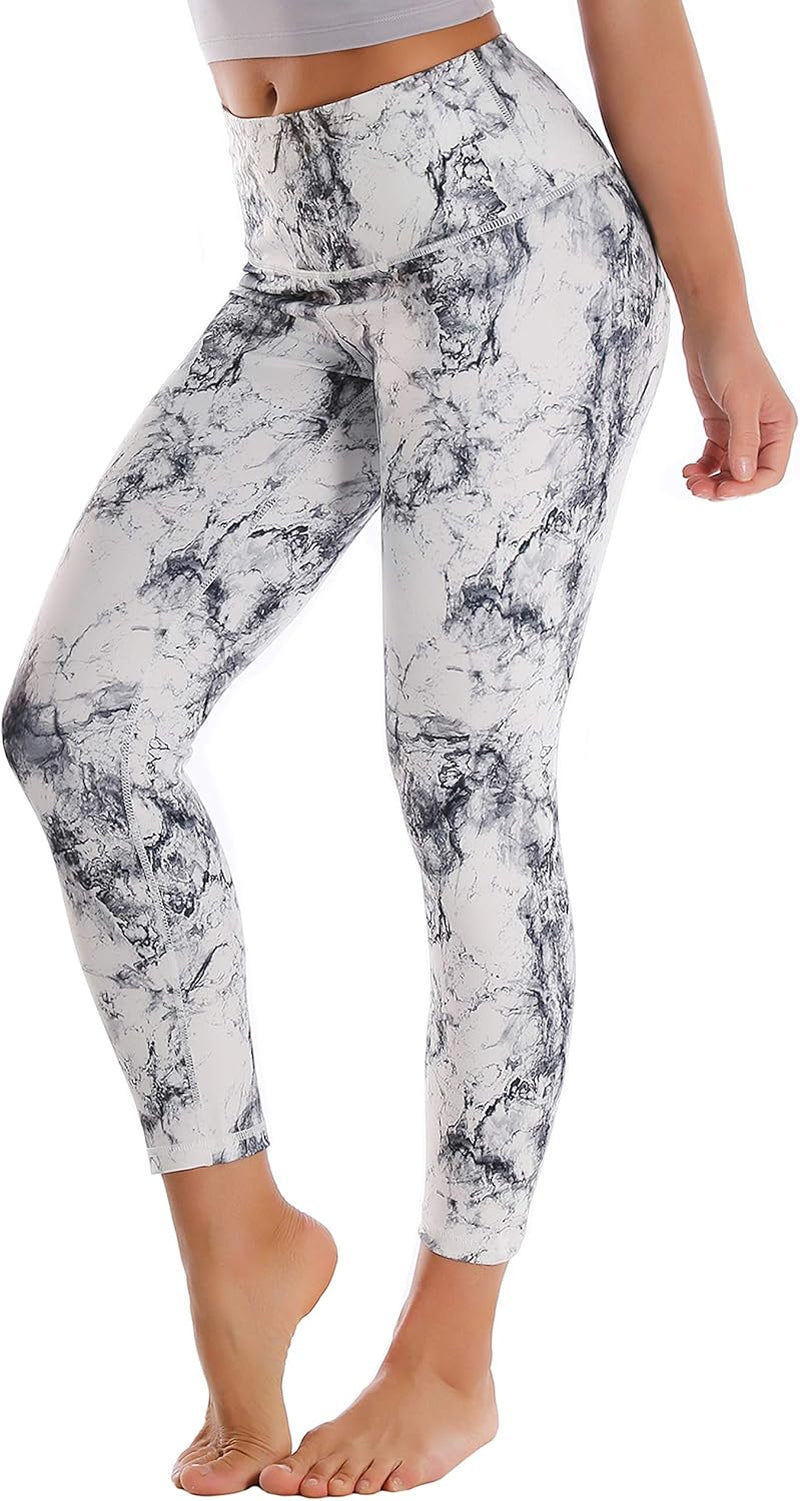 25"/26"/27"/28" Basic/Super High Waist/Embossed Pattern Yoga Pants Running Workout Leggings Tummy Control