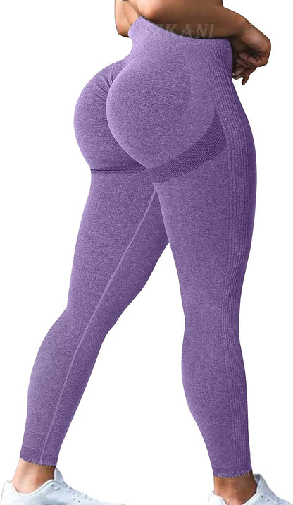Butt Lifting Leggings for Women Booty High Waisted Workout Yoga Pants Scrunch Butt Gym Seamless Booty Tight
