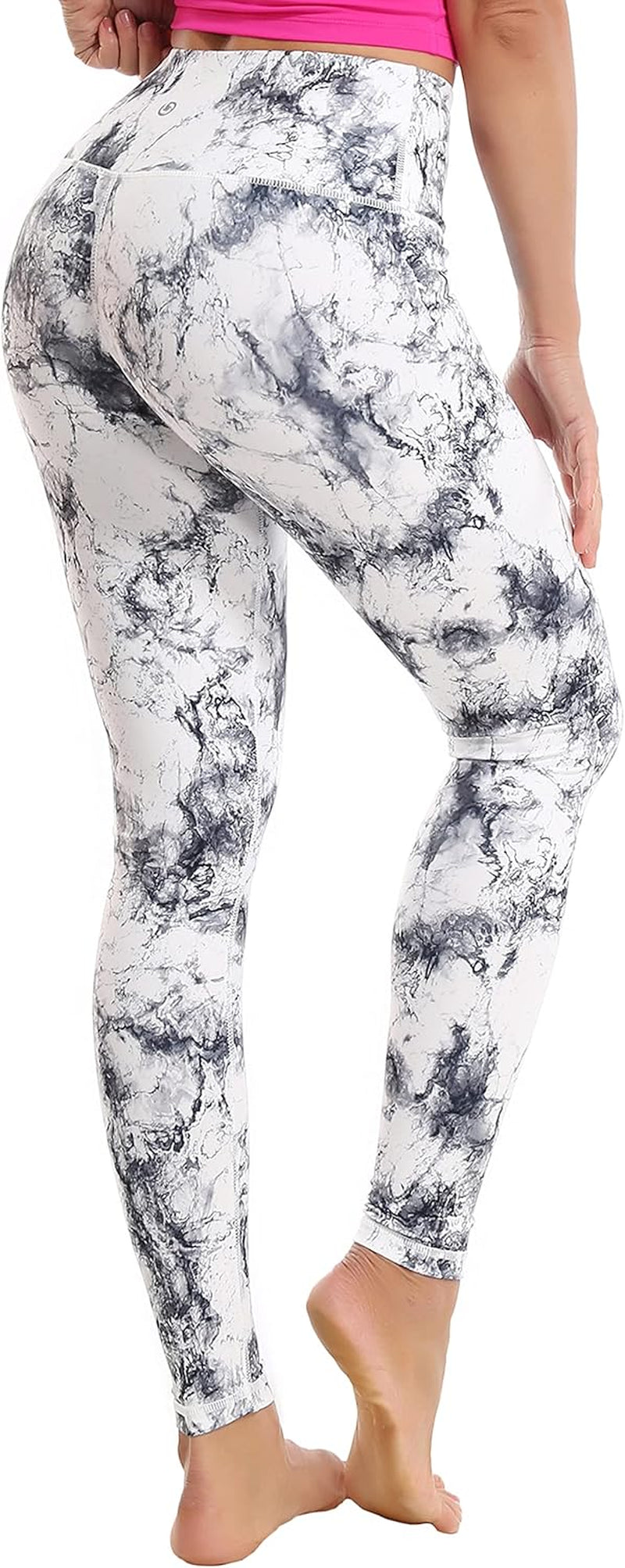 25"/26"/27"/28" Basic/Super High Waist/Embossed Pattern Yoga Pants Running Workout Leggings Tummy Control