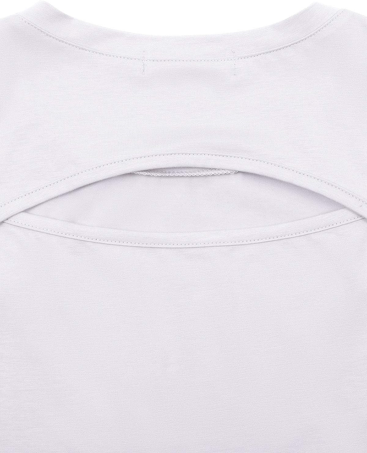 Crop Tops Workout Tops Loose Sleeveless Cropped Muscle Tank Open Back Shirts Gym Exercise Clothes for Women