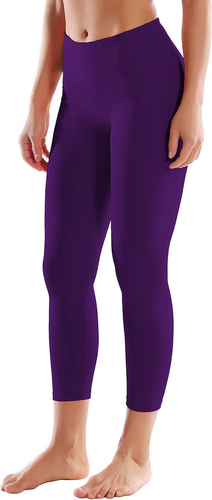 25"/26"/27"/28" Basic/Super High Waist/Embossed Pattern Yoga Pants Running Workout Leggings Tummy Control