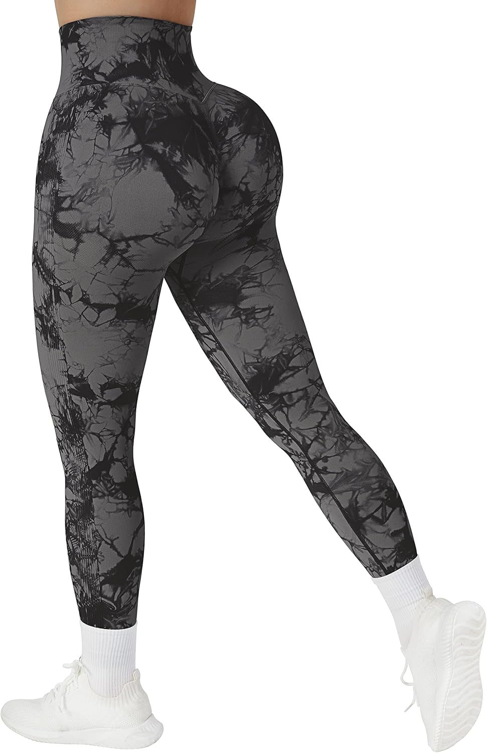 Womens High Waist Tummy Control Leggings Ruched Butt Lift Yoga Pants Workout Tights