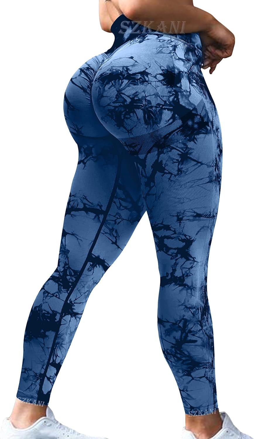 Butt Lifting Leggings for Women Booty High Waisted Workout Yoga Pants Scrunch Butt Gym Seamless Booty Tight