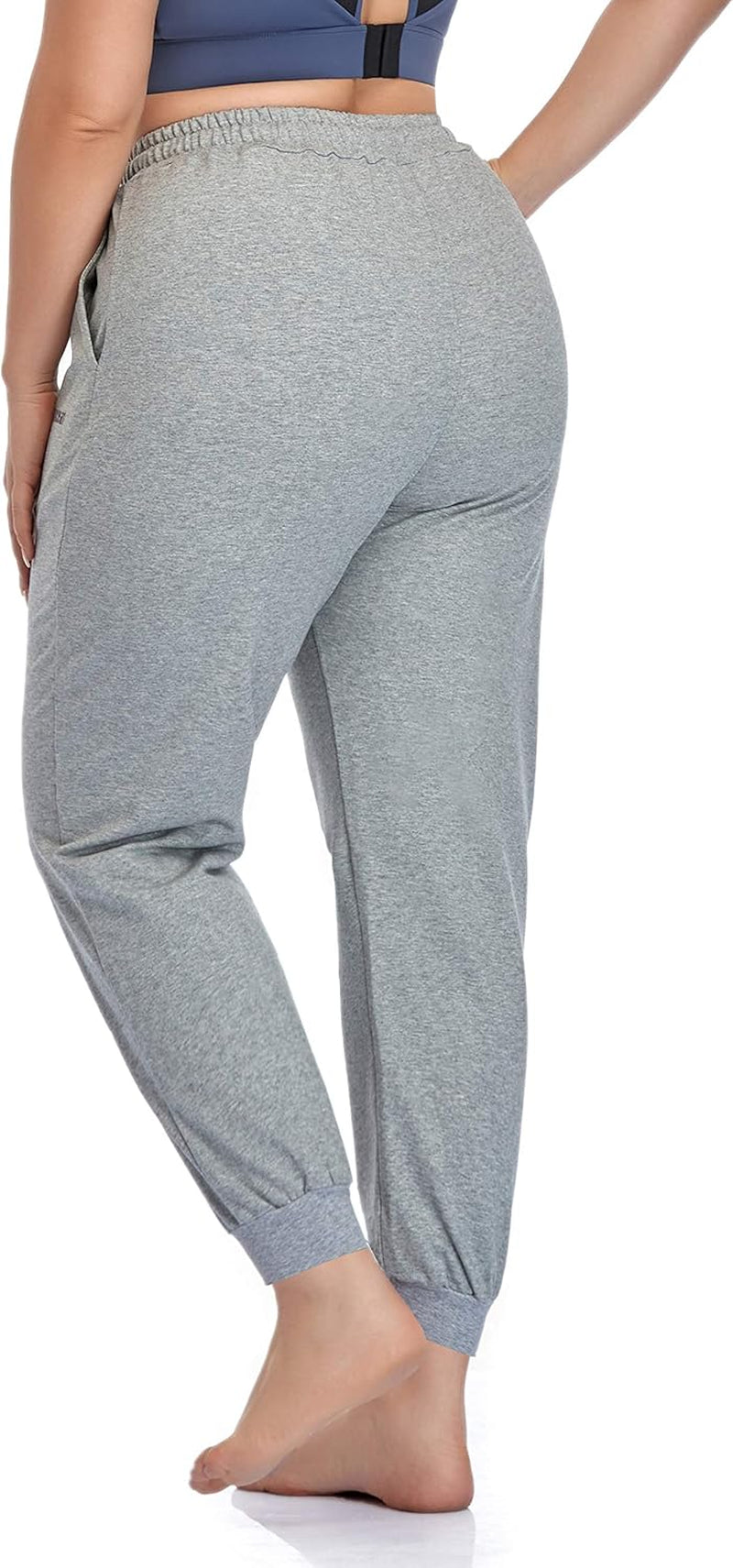 Women'S plus Size Joggers Pants Active Sweatpants Tapered Workout Yoga Lounge Pants with Pockets