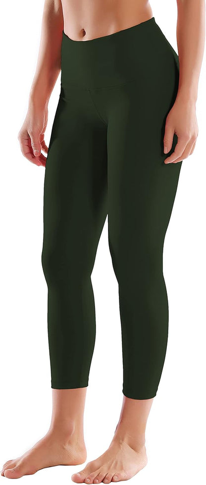 25"/26"/27"/28" Basic/Super High Waist/Embossed Pattern Yoga Pants Running Workout Leggings Tummy Control