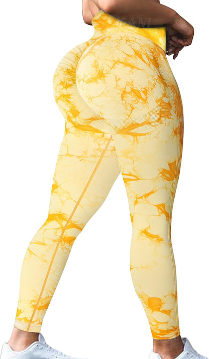 Butt Lifting Leggings for Women Booty High Waisted Workout Yoga Pants Scrunch Butt Gym Seamless Booty Tight