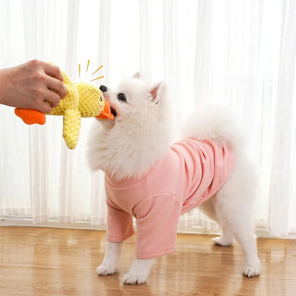 Dog Calming Duck Pet Plush Toy with Quacking Sound Calming Duck Dog Toy Chew Toy Dog Stuffed Animals Chew Toy for Dogs