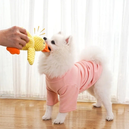 Dog Calming Duck Pet Plush Toy with Quacking Sound Calming Duck Dog Toy Chew Toy Dog Stuffed Animals Chew Toy for Dogs