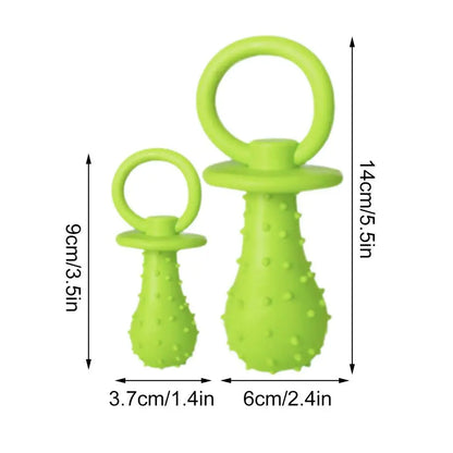 3Pcs Pet Rubber Pacifier Dog Toy Interactive Rubber Soother Pet Dog Cat Puppy Elasticity Teeth Dog Chew Toys Tooth Cleaning Toy