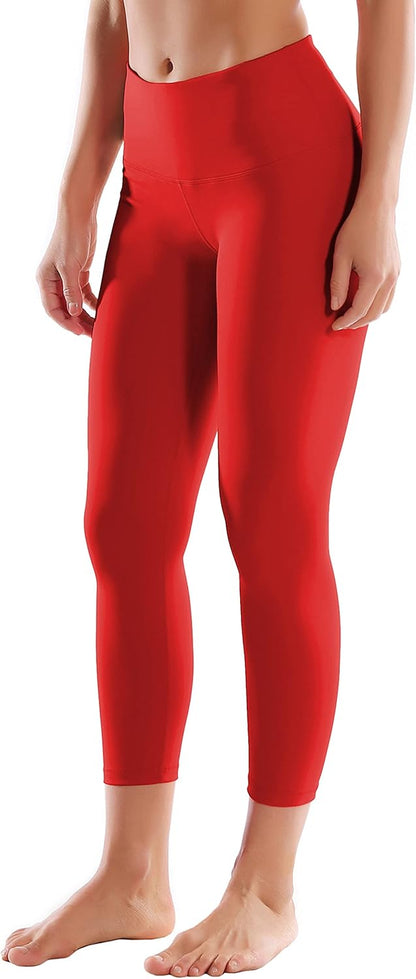 25"/26"/27"/28" Basic/Super High Waist/Embossed Pattern Yoga Pants Running Workout Leggings Tummy Control