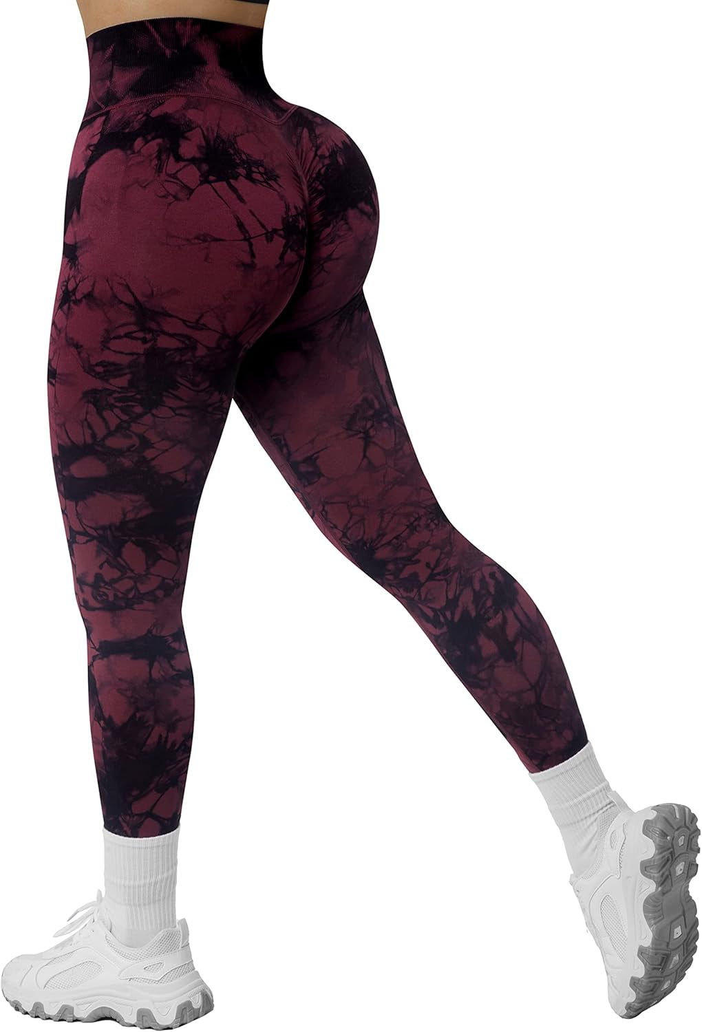 Womens High Waist Tummy Control Leggings Ruched Butt Lift Yoga Pants Workout Tights