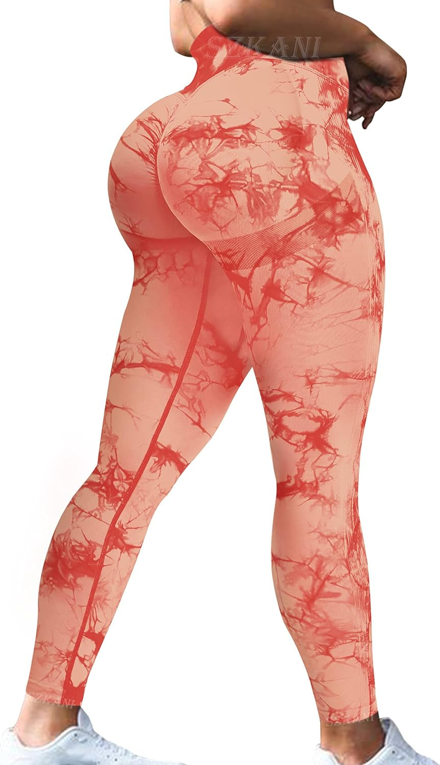 Butt Lifting Leggings for Women Booty High Waisted Workout Yoga Pants Scrunch Butt Gym Seamless Booty Tight