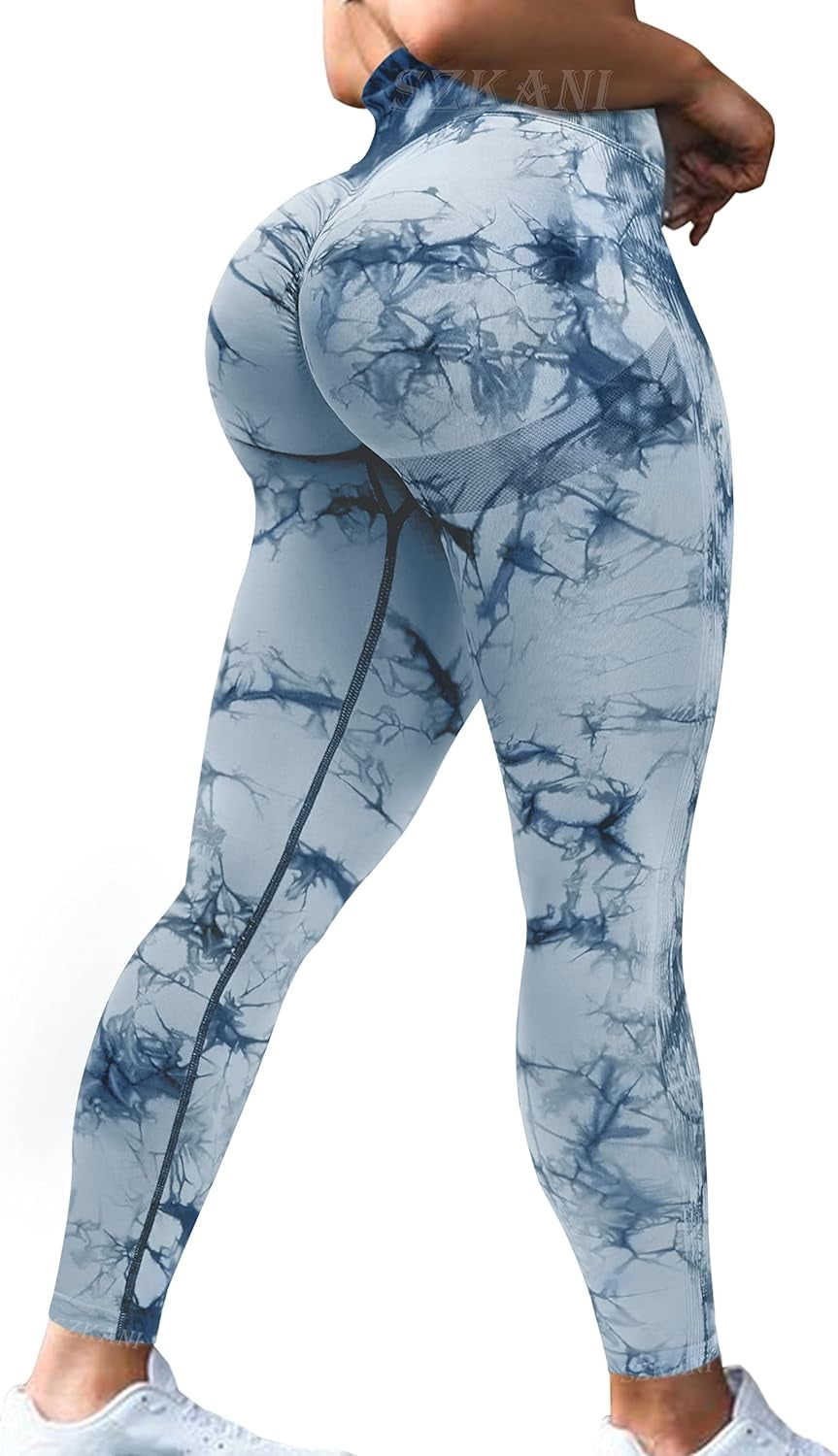 Butt Lifting Leggings for Women Booty High Waisted Workout Yoga Pants Scrunch Butt Gym Seamless Booty Tight