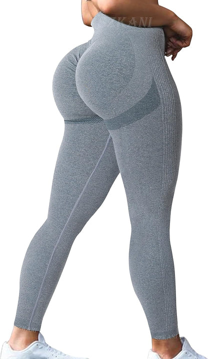 Butt Lifting Leggings for Women Booty High Waisted Workout Yoga Pants Scrunch Butt Gym Seamless Booty Tight