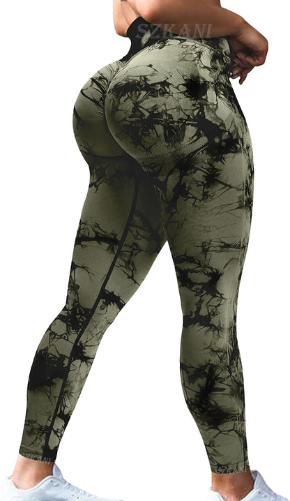 Butt Lifting Leggings for Women Booty High Waisted Workout Yoga Pants Scrunch Butt Gym Seamless Booty Tight