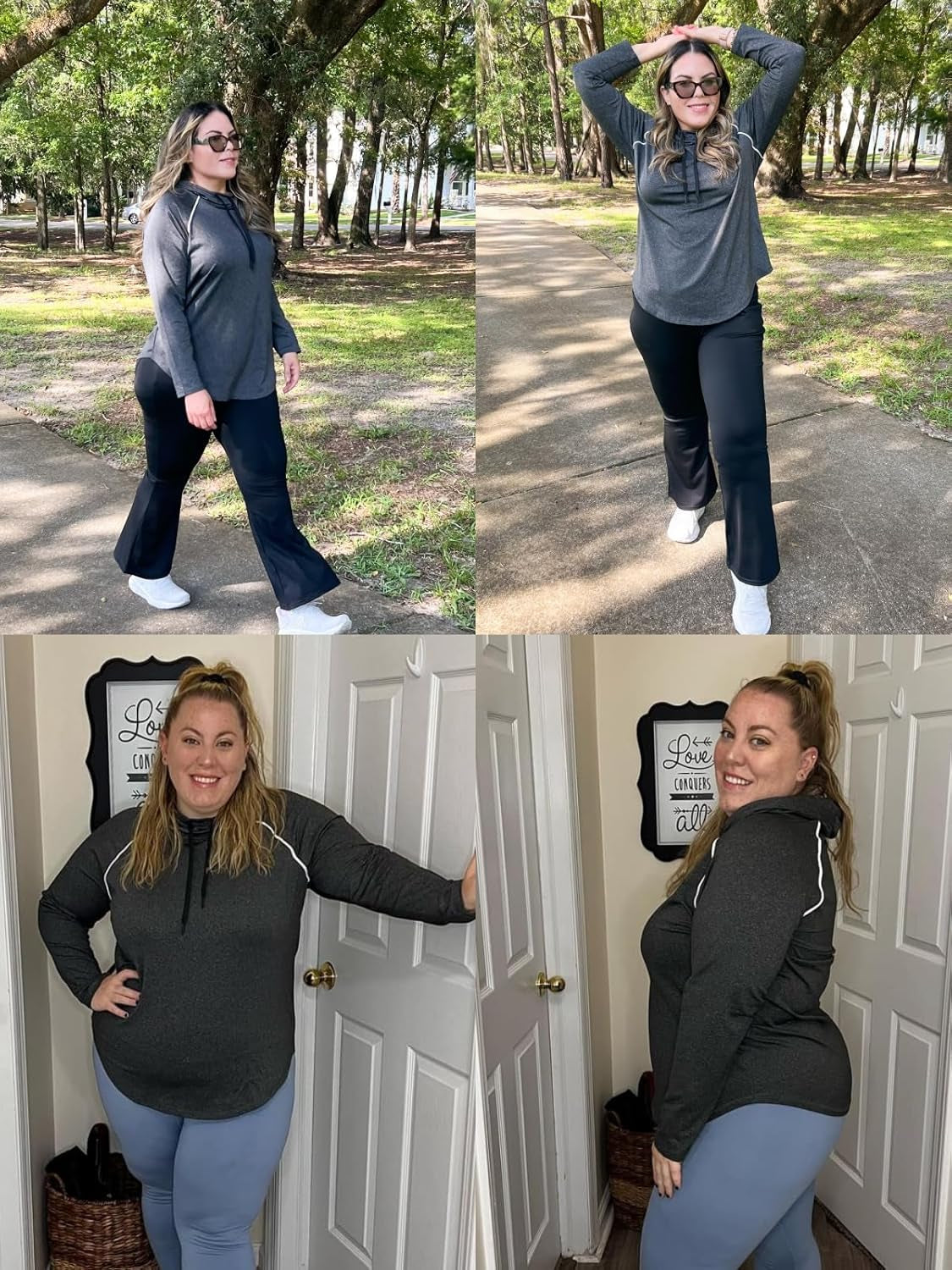 Plus Size Women's Hoodies for Activewear - Lightweight Athletic Sweatshirts with Thumb Holes and Running Tops