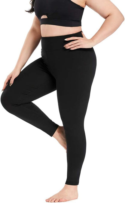 Womens Capri Yoga Pants plus Size Breathable Mesh Splice Tummy Control Best Long Workout Fitness Pants